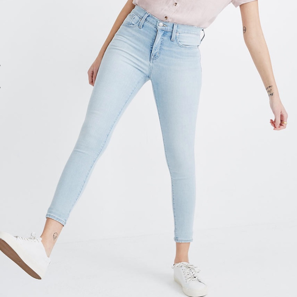 Madewell Mid-Rise Skinny Crop Jeans in Coolmax